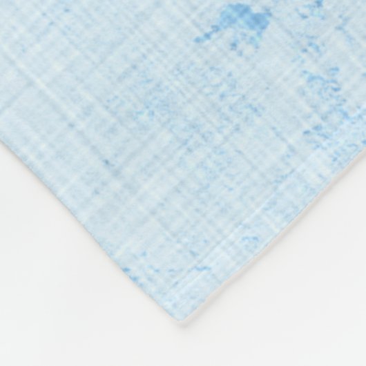 Pastel Blue Peekaboo Boston Terrier Puppy Nursery Fleece Deken (Hoek)