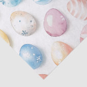 Pastel Blue Pink Easter Egg Pattern  Tissuepapier (Detail)