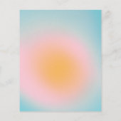 Pastel Blue Pink gradiënt Baby shower (Achterkant)