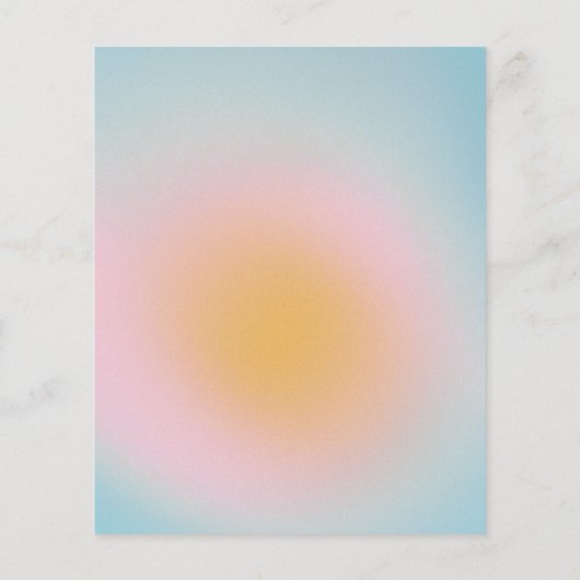 Pastel Blue Pink gradiënt Baby shower (Achterkant)