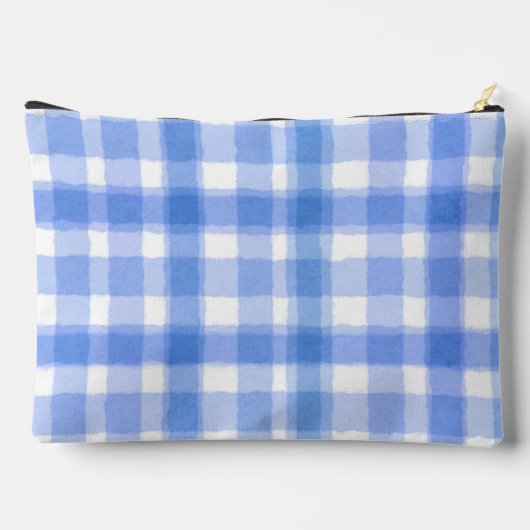 Pastel Blue Plaid Custom Etui (Achterkant)