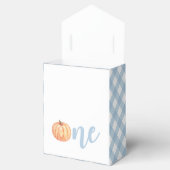 pastel blue plaid eerste verjaardag bedankdoosjes (Geopend)