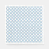 pastel blue plaid first - jarig luiers servet (Voorkant)