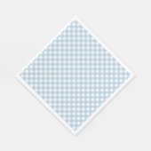 pastel blue plaid first - jarig luiers servet (Hoek)