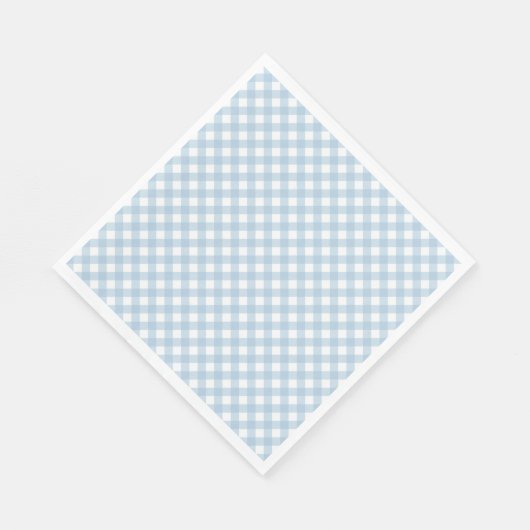 pastel blue plaid first - jarig luiers servet (Hoek)