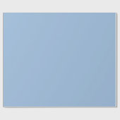 Pastel Blue Plain Solid Color Cadeaupapier (Vlak)