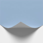 Pastel Blue Plain Solid Color Cadeaupapier (Hoek)