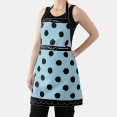 Pastel Blue Polka Dot Mode Schort (Insitu)