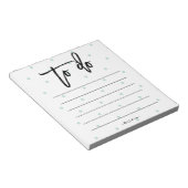 Pastel Blue Polka Dots en Typografie om een lijst  Notitieblok (Schuin)