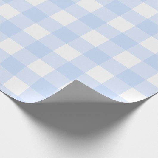Pastel Blue Pset Pattern Pasen Cadeaupapier (Hoek)