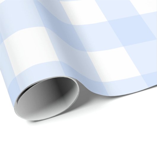 Pastel Blue Pset Pattern Pasen Cadeaupapier (Rol Hoek)