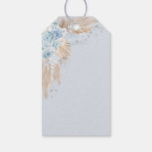 Pastel Blue Quinceanera Boho Princess Mis Quince Cadeaulabel (Achterkant)