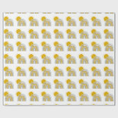 Pastel Blue Rainbow 1st Birthday Party Thema  Cadeaupapier (Vlak)