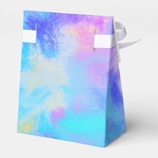 Pastel Blue Rainbow Favor Box Bedankdoosjes (Achterkant)