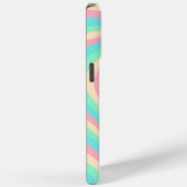 Pastel Blue Rainbow Hypnotic Heart Love Patroon Case-Mate iPhone Case (Achterkant / Rechts)