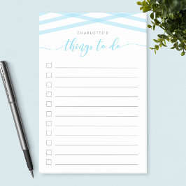 Pastel Blue Relax Script Wat te doen lijst Post-it® Notes