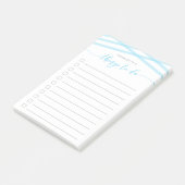 Pastel Blue Relax Script Wat te doen lijst Post-it® Notes (Schuin)