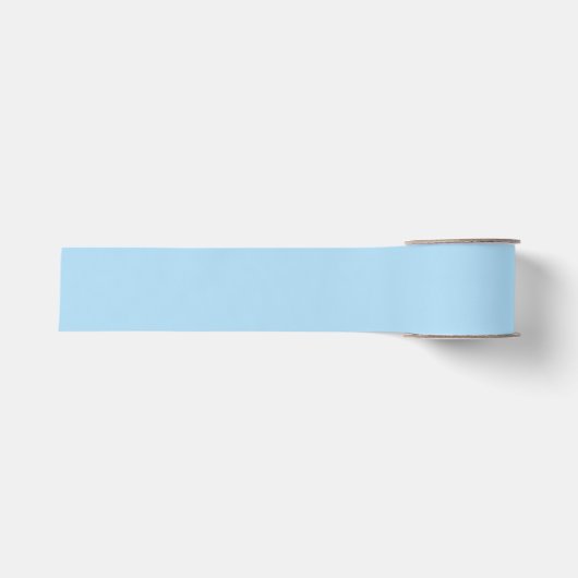 Pastel Blue Ribbon Grosgrain Lint (Voorkant)