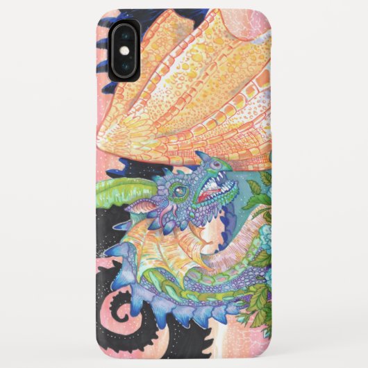 Pastel Blue Roos Dragon Case-Mate iPhone Case (Achterkant)