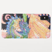Pastel Blue Roos Dragon Case-Mate iPhone Case (Achterkant (horizontaal))