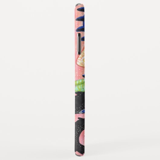 Pastel Blue Roos Dragon Case-Mate iPhone Case (Achterkant/rechts)