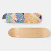 Pastel Blue Roos Dragon Persoonlijk Skateboard (Horizontaal)