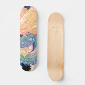 Pastel Blue Roos Dragon Persoonlijk Skateboard (Voorkant)