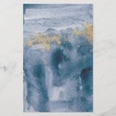 Pastel Blue Rozen Floral Game Whit in je tas Flyer (Achterkant)