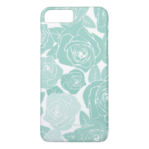 Pastel Blue Rozen Gepersonaliseerde iPhone 7 Plus iPhone 8/7 Plus Hoesje