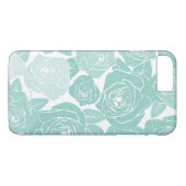 Pastel Blue Rozen Gepersonaliseerde iPhone 7 Plus  Case-Mate iPhone Case (Achterkant (Horizontaal))