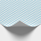 Pastel Blue Scallop Stripe Gift Wrap for Spring Cadeaupapier (Hoek)
