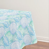 Pastel Blue Seashells Tafelkleed (Voorbeeld)