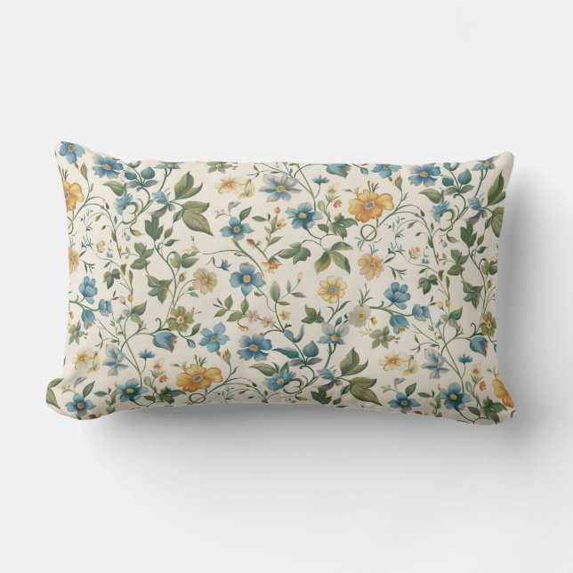 Pastel Blue Serenity Kussen (Voorkant)