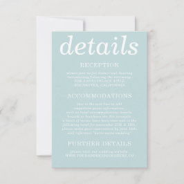 Pastel Blue Simple modern Kaart