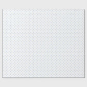 Pastel Blue Small Polka Dot Cadeaupapier (Vlak)