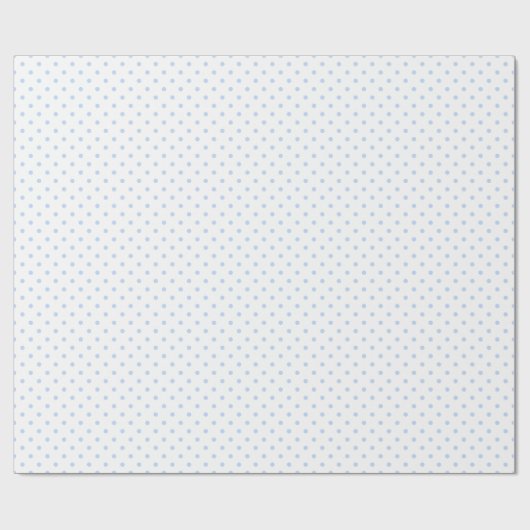 Pastel Blue Small Polka Dot Cadeaupapier (Vlak)