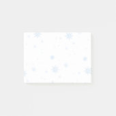 Pastel Blue Snowflake Post-it Notes (Voorkant)