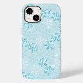  Pastel Blue Snowflakes telefoontas Case-Mate iPhone Case (Achterkant)