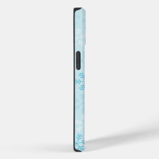  Pastel Blue Snowflakes telefoontas Case-Mate iPhone Case (Achterkant / Rechts)