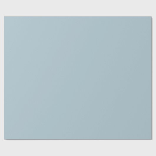 Pastel Blue Solid Color Cadeaupapier (Vlak)