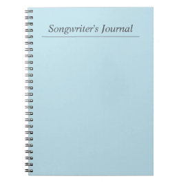Pastel Blue Songwriter Journal Notitieboek