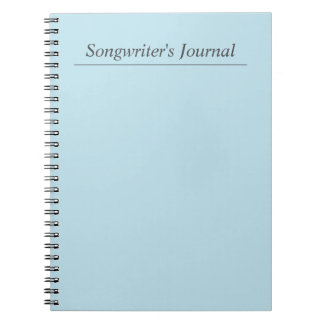 Pastel Blue Songwriter Journal Notitieboek