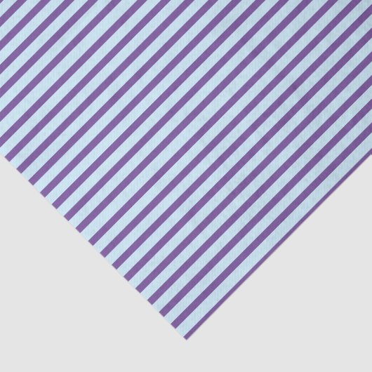 Pastel Blue Stripes Paars Achtergrond Tissuepapier (Detail)