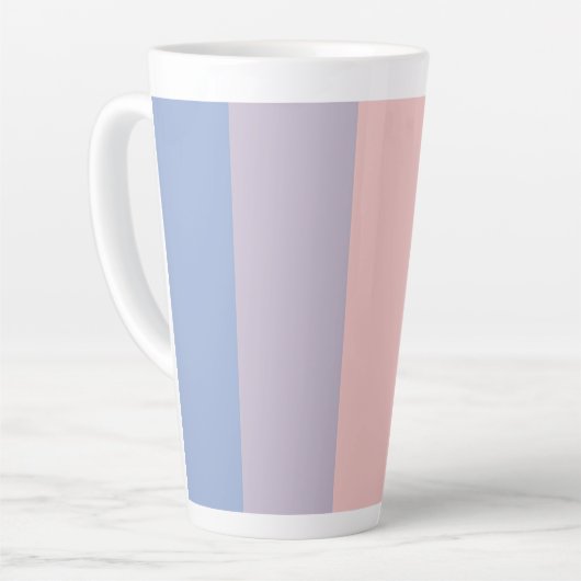 Pastel Blue tot roze latte Mok (Linkerhoek)