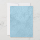 Pastel Blue Tuxedo Mannen 21st Birthday Party Invi Kaart (Achterkant)