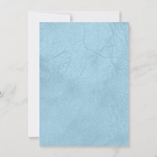 Pastel Blue Tuxedo Mannen 21st Birthday Party Invi Kaart (Achterkant)