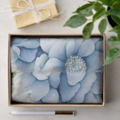 Pastel Blue Victorian Florals & White Wolf Head  Tissuepapier (Geschenk)