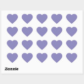 Pastel Blue Violet Hart Sticker (Vel)