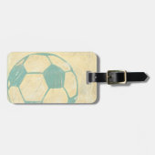 Pastel Blue Voetbal van Chariklia Zarris Bagagelabel (Voorkant horizontaal)