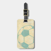 Pastel Blue Voetbal van Chariklia Zarris Bagagelabel (Voorkant verticaal)